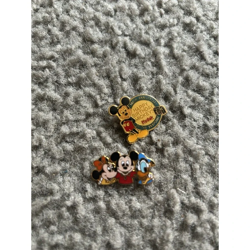 Vintage Mickey Mouse Don’t Pins Bundle Of 2